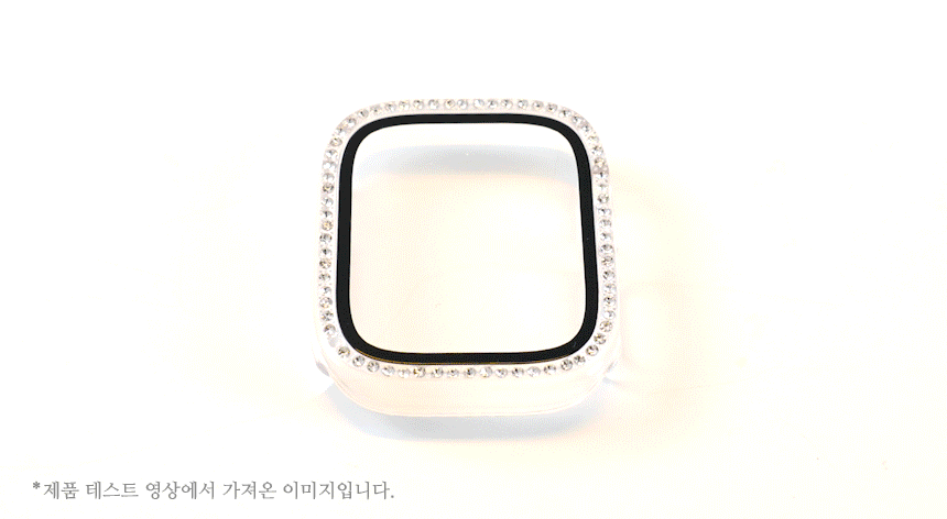 애플워치 풀커버 큐빅 크리스탈 액정보호 투명 케이스 상세 이미지 7
